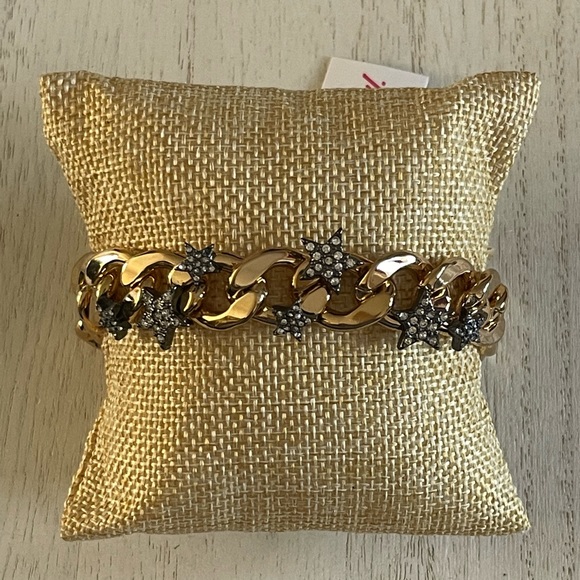 Betsey Johnson rhinestone star bracelet - Picture 2 of 10